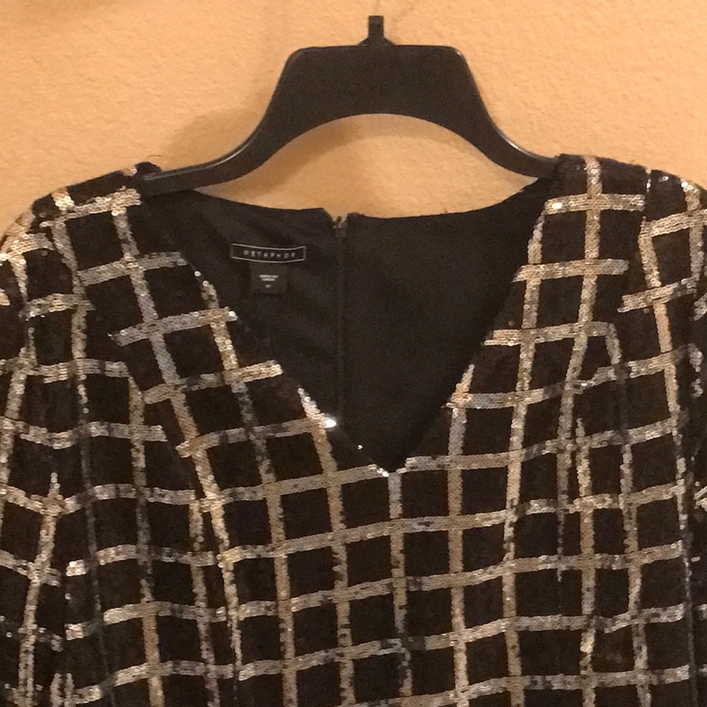 Black and silver dress